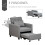 Homcom Sofá Cama Gris 69 x 82.5 x 84 cm 4