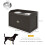 PawHut Comedero para Perro Marrón 60 x 30 x 36 cm 3