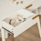 Homcom Tocador con Espejo Blanco 80 x 40 x 123cm 6