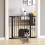 PawHut Barrera de Seguridad Negro 103 x 2 x 76 cm 2