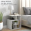 Homcom Mesilla de Centro Blanco 45 x 40 x 55cm 4