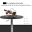 Homcom Mesa de Bar Negro Ø60 x 93 cm 6