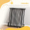 PawHut Barrera de Seguridad Negro 180 x 74.5 cm 3