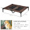 PawHut Cama Elevada para Perro Marrón 92 x 76 x 18 cm 2