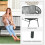 Outsunny Silla de Ratán Negro 132 x 72 x 83 cm 2