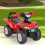 Homcom Quad Correpasillos Infantil Rojo 60 x 38 x 42 cm 2