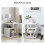 Homcom Mesilla de Centro Blanco 45 x 40 x 55cm 6