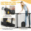 PawHut Barrera de Seguridad Negro 103 x 2 x 76 cm 4