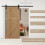 Homcom Kit Puerta Corredera Negro 200 x 4 x 0.7cm 2