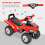 Homcom Quad Correpasillos Infantil Rojo 60 x 38 x 42 cm 4