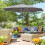 Outsunny Sombrilla de Jardín Gris 295 x 295 x 250 cm 2