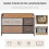 Homcom Cómoda de Tela Multicolor 87.5 x 29 x 58 cm 5
