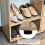 Homcom Zapatero Marrón 101,5 x 25,5 x 98cm 6