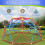 Outsunny Cúpula de Escalada Multicolor 183 x 183 x 90 cm 3