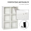 Homcom Estantería para Libro Blanco 65.5 x 30 x 97.5 cm 5