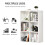 Homcom Estantería para Libro Blanco 65.5 x 30 x 97.5 cm 10