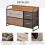 Homcom Cómoda de Tela Multicolor 87.5 x 29 x 58 cm 6