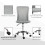 Vinsetto Silla de Oficina Gris 43 x 58 x 100 cm 2