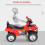 Homcom Quad Correpasillos Infantil Rojo 60 x 38 x 42 cm 6
