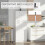 Homcom Armario Blanco 59 x 31 x 155 cm 5