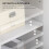 Homcom Vitrina de Salón Blanco 60 x 30 x 116 cm 3