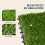 Outsunny Césped Artificial Verde 30 x 30 x 3.5 cm 4