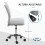 Vinsetto Silla de Oficina Gris 43 x 58 x 100 cm 3