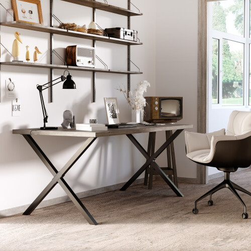 Homcom Patas para Mesa Negro 80 x 4 x 72 cm 1