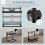 PawHut Comedero para Perro Negro 40.5 x 22 x 39 cm 4