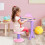 Homcom Teclado Electrónico Infantil Rosa 45 x 21 x 55cm 2