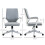 Vinsetto Silla de Oficina Gris 62 x 69 x 100 cm 3