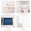 Homcom Armario Blanco 80 x 50 x 180 cm 5