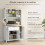 Homcom Alacena de Cocina Blanco 100 x 40 x 180 cm 3