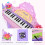 Homcom Teclado Electrónico Infantil Rosa 45 x 21 x 55cm 5