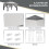 Outsunny Carpa Plegable Gris 326 x 326 x 272 cm 6