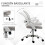 Vinsetto Silla de Oficina Gris 61 x 61 x 99 cm 5