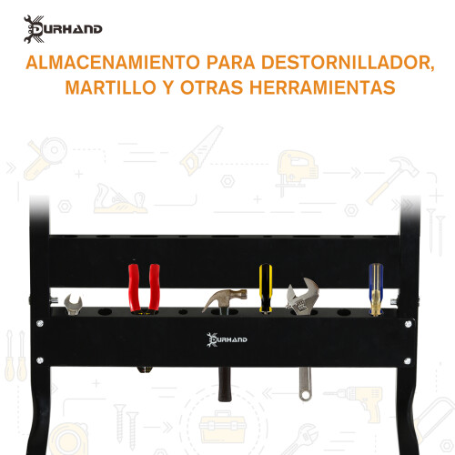 Durhand Banco de Trabajo Bicolor 56 x 62 x 75 cm 2