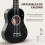 Homcom Ukelele 21 Pulgada Negro 53 x 17.5 x 6.2 cm 2