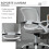Vinsetto Silla de Oficina Gris 61 x 61 x 99 cm 6