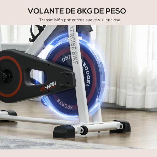 Homcom Bicicleta Estática Multicolor 103 x 53 x 114 cm 2