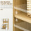 Homcom Alacena de Cocina Bicolor 93 x 40 x 180 cm 3