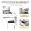 Homcom Mesa para Maquillaje Blanco 80 x 40 x 79 cm 5