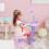 Homcom Piano Infantil Rosa 55 x 24 x 83 cm 2