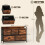 Homcom Cómoda marrón 98 x 29 x 63 cm 3