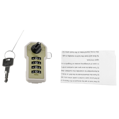 4 Digit Code Combination Cam Cabinet Password Security Coded Lock with Key ABS 1