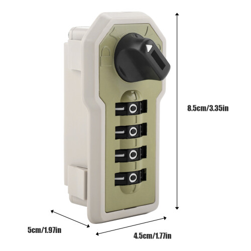 4 Digit Code Combination Cam Cabinet Password Security Coded Lock with Key ABS 2