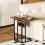 Homcom Mesa Auxiliar Bicolor 39 x 29 x 57 cm 2