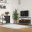 Homcom Mueble de TV Marrón 98 x 29 x 56 cm 2