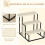 PawHut Escalera para Perro Bicolor 47 x 45 x 47 cm 4