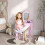 ZONEKIZ Tocador Infantil Rosa 55 x 36 x 86 cm 5